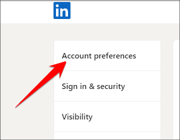 LinkedIn Account Preferences