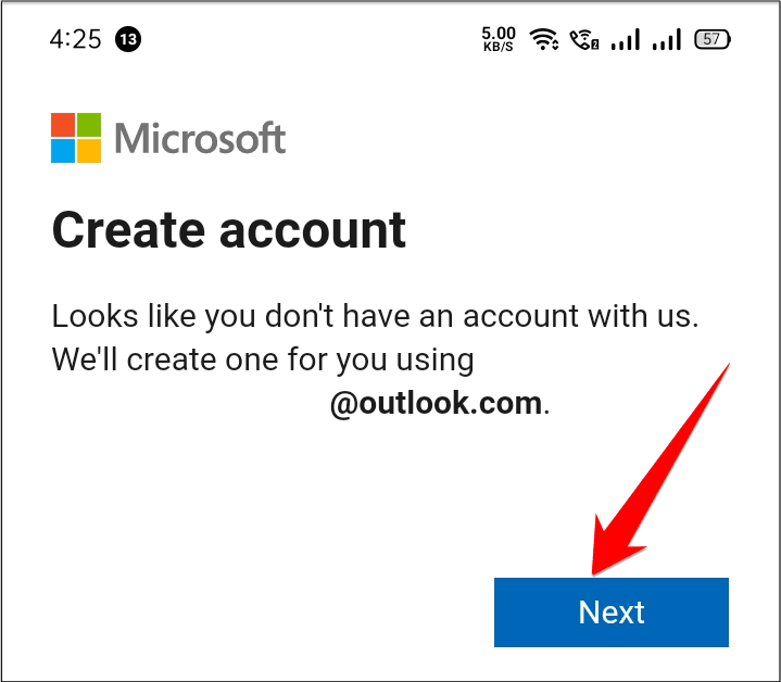 Create Microsoft Account