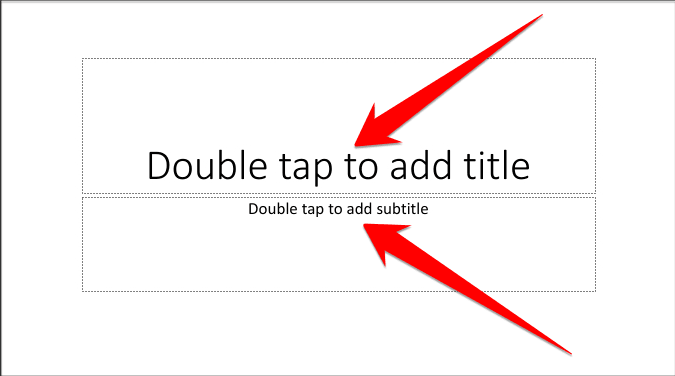 Enter Title and Subtitle