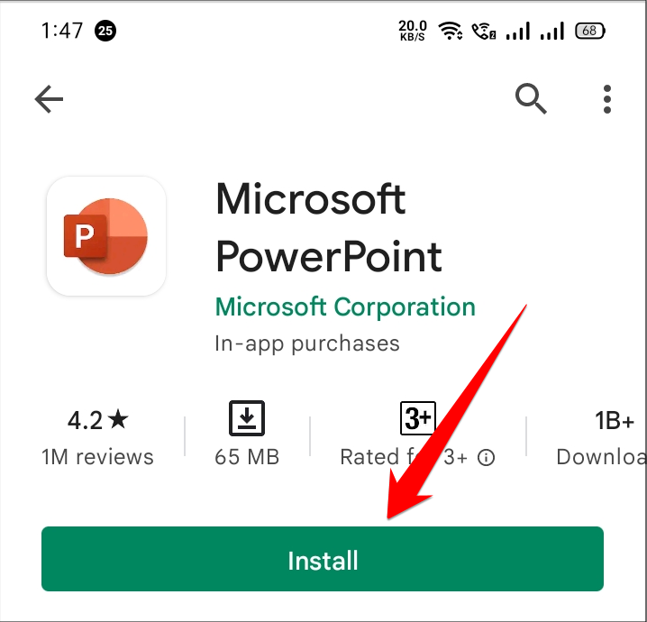 Install Microsoft PowerPoint