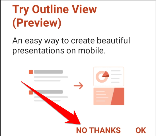 Select NoThanks Option