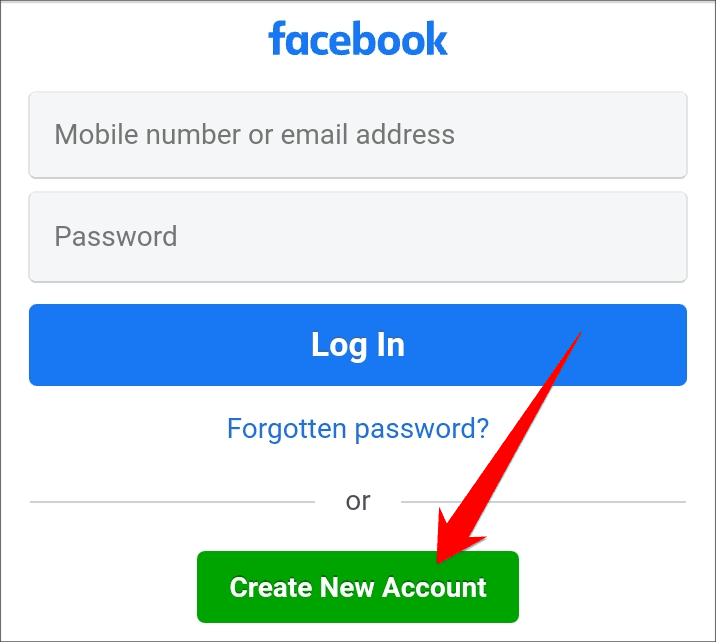 Create New Account